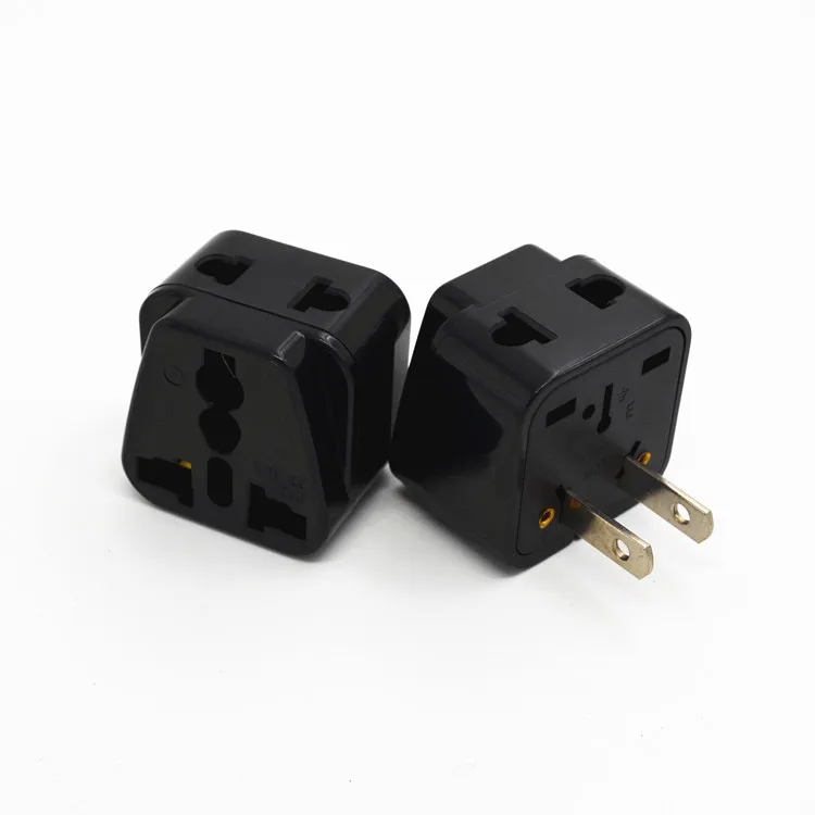 10pcs/lot 1to2 Taiwan USA Japan plug Power Travel Converter power plug