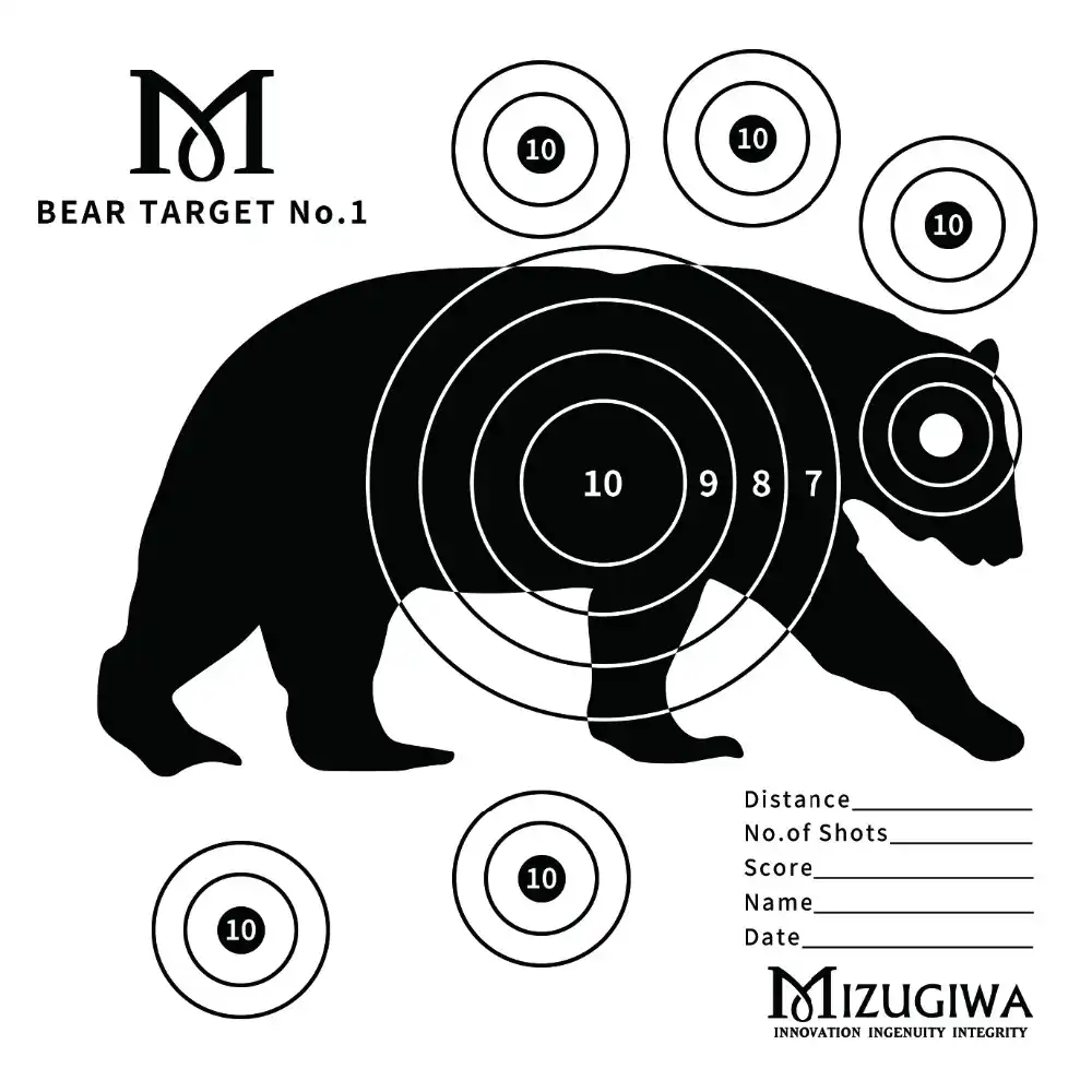 25pcs Archery Target Card Papper Shooting Targets 15cmX15cm Pistol Gun