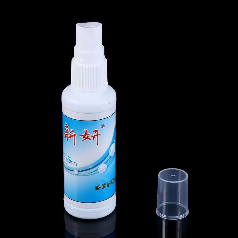 

50ml Glasses Lens Cleaner Wipe Nursing Liquid Phone Screen Sunglasses Cleaning Anti Fog Misting Dust Portable Eyewear Cleaner
