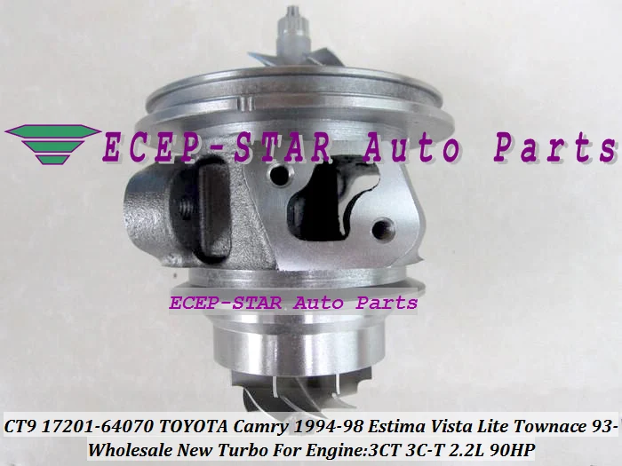 CT9 17201-64070 Turbo Turbine Turbocharger For TOYOTA Camry 1994-98 Estima 1992-93 Vista 1994-98 Lite Townace 1993-96 3CT 2.2L 90HP (5)