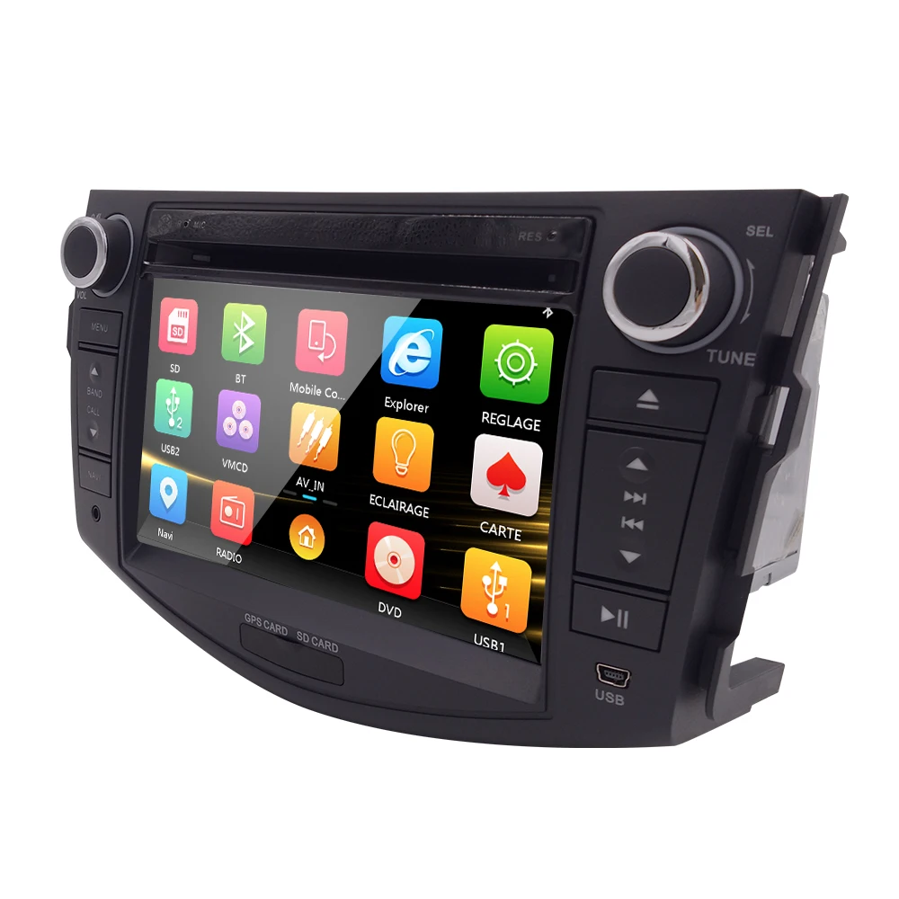 

S100 Car DVD Player For Toyota RAV4 2006-2012 with GPS navigation radio audio 3G BT 20 dics playing RAV 4 radio video