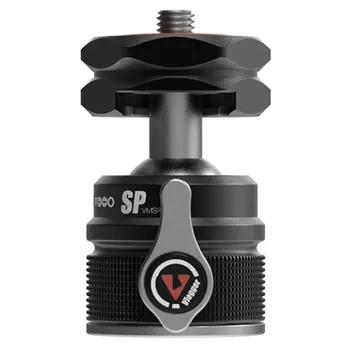 

Vlogger Ballhead Universal Tripod DSLR Camera Monitor Holder Cold Shoe Mount Adapter 1/4 Screw for LED Light Mic Quick Install