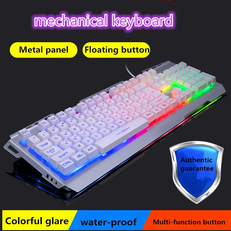 

wired keyboard desktop computer notebook office home games wired backlight waterproof keyboard