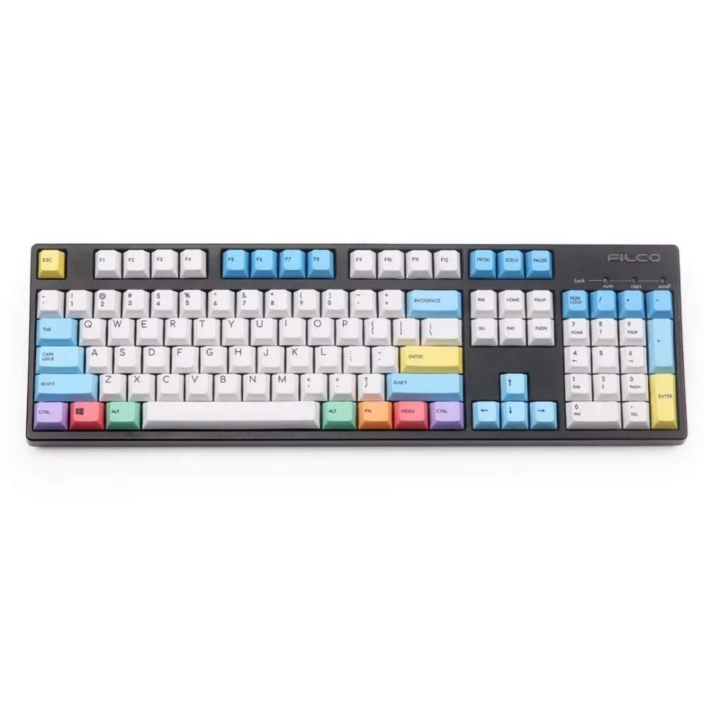 

PBT Chalk keycap cherry profile Dye-subbed 123 keys for cherry mx mechanical keyboard