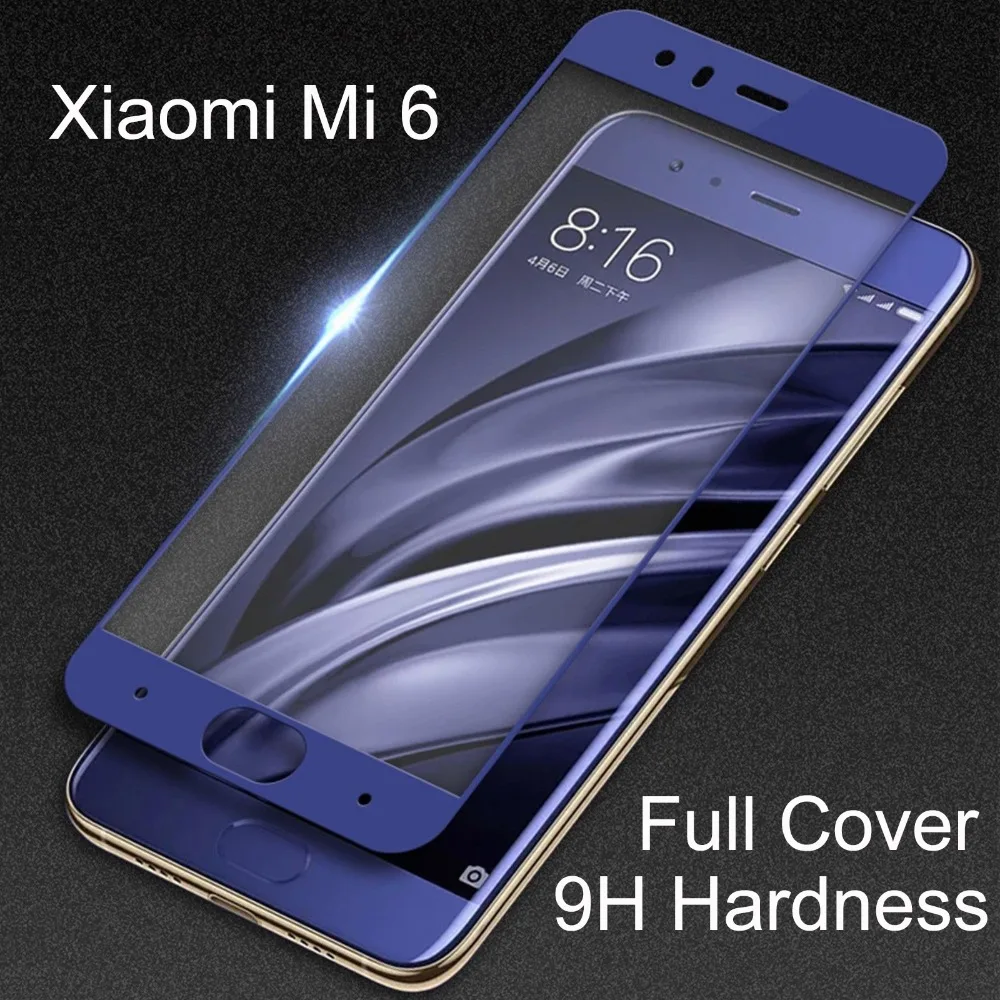 

9H Hardness Protective Glass For Xiaomi Mi 6 Full Screen Protector Tempered Glass Film for xiaomi mi6 xiomi mi 6 Multiple Color