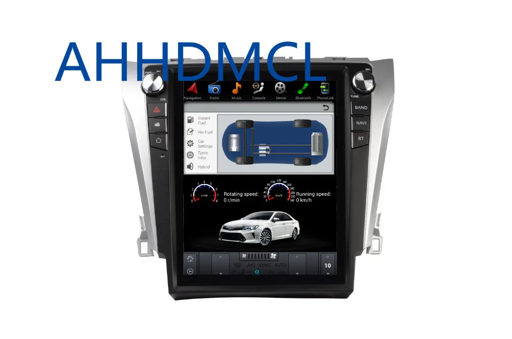 Top Car PC PAD Tesla Style Multimedia Player Android 7.1 GPS For Camry 2015 2016 2017 2