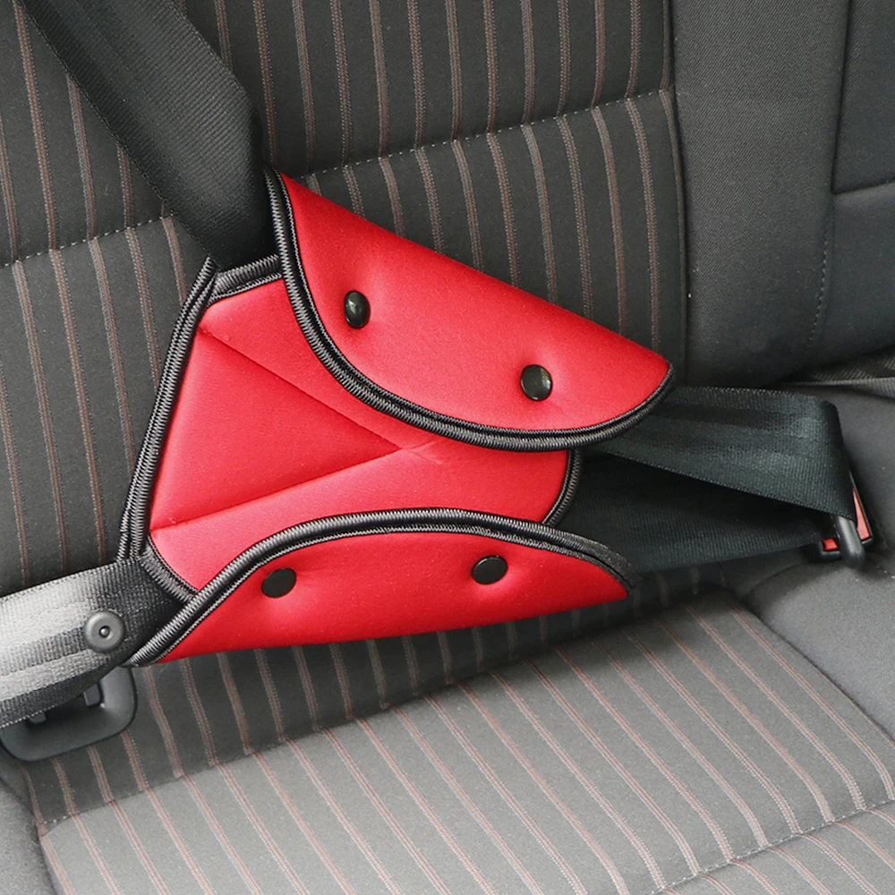 

Universal Car Safe Seat Belt Cover Soft Adjustable Triangle Safety Seat Belt Pad Clips Protection for Baby Child Belts