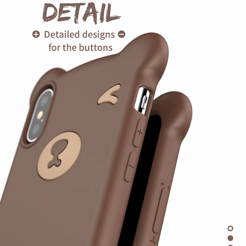 Милый чехол Baseus Bear для iPhone XR XS Max X, мягкая силиконовая защитная задняя крышка для iPhone XS X S R XsMax, Fundas