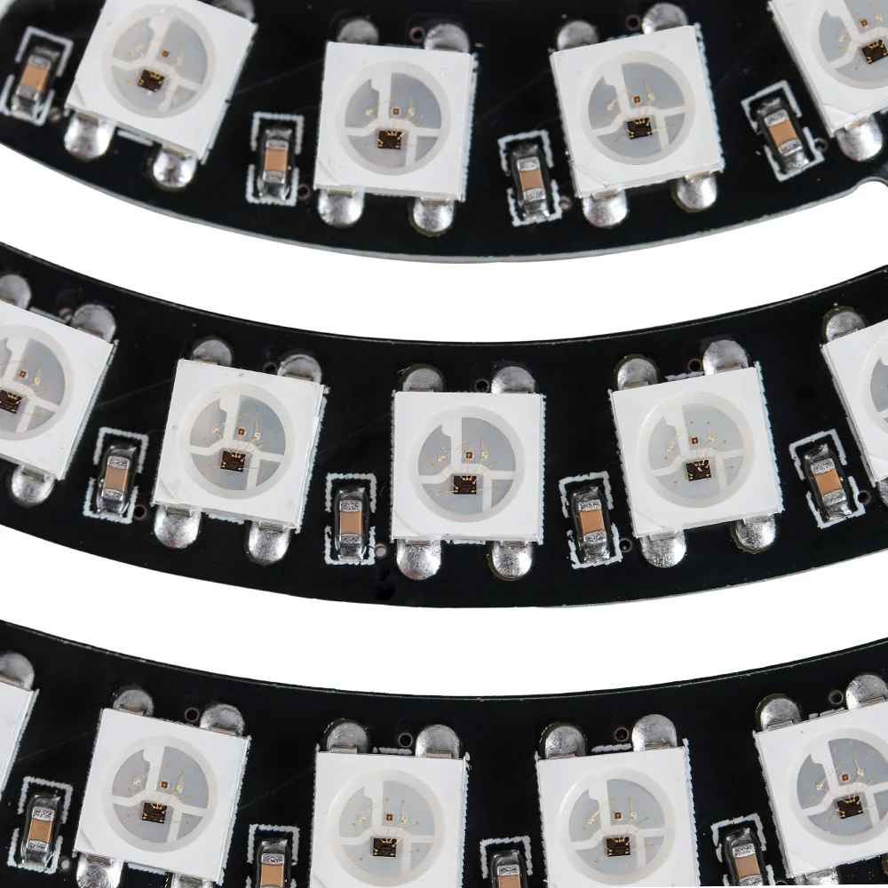Пиксельное светодиодное кольцо RGB 1 шт. бит 8 16 24 35 45 WS2812 5050 светодиодный