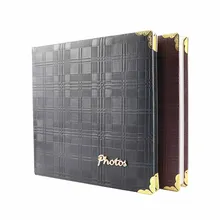 Высокое качество pu кожаный Альбом 6 дюймов разъем 200 ретро коллекция фото пара памяти коробка для хранения альбомы Свадебный юбилей подарок