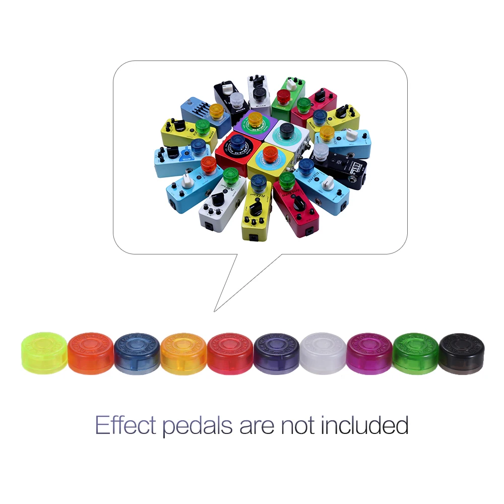 MOOER 10 шт. ножной переключатель Топпер протектор цвет красочные пластиковые бамперы для гитары Эффект педали(цвет выбирается случайным образом