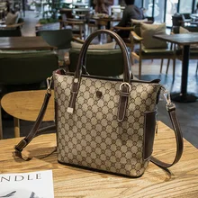 Винтажная кожаная сумка, Женская сумочка, простые стильные сумочки, женская сумка на плечо, Большая вместительная сумка с ручкой сверху, горячая распродажа