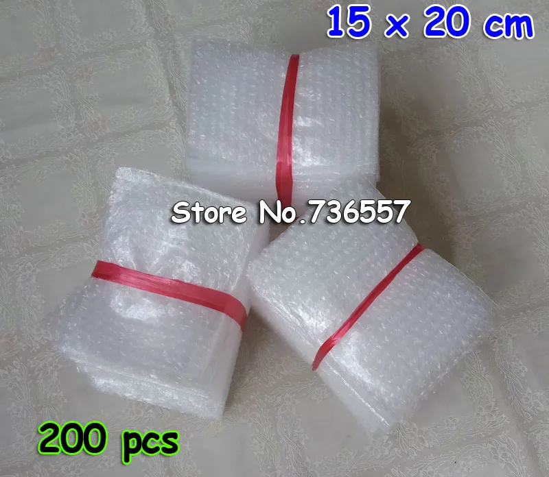 

200pcs New 15cm*20cm Bubble Envelopes Wrap Bags Free Shipping 150x200mm Pouches packaging PE Mailer Packing package