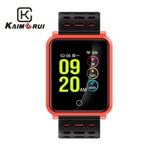 Kaimorui умный Браслет частота сердечных сокращений Для мужчин IP68 Водонепроницаемый Цвет Экран смарт-браслет изменяемый диапазон Bluetooth Фитнес трекер