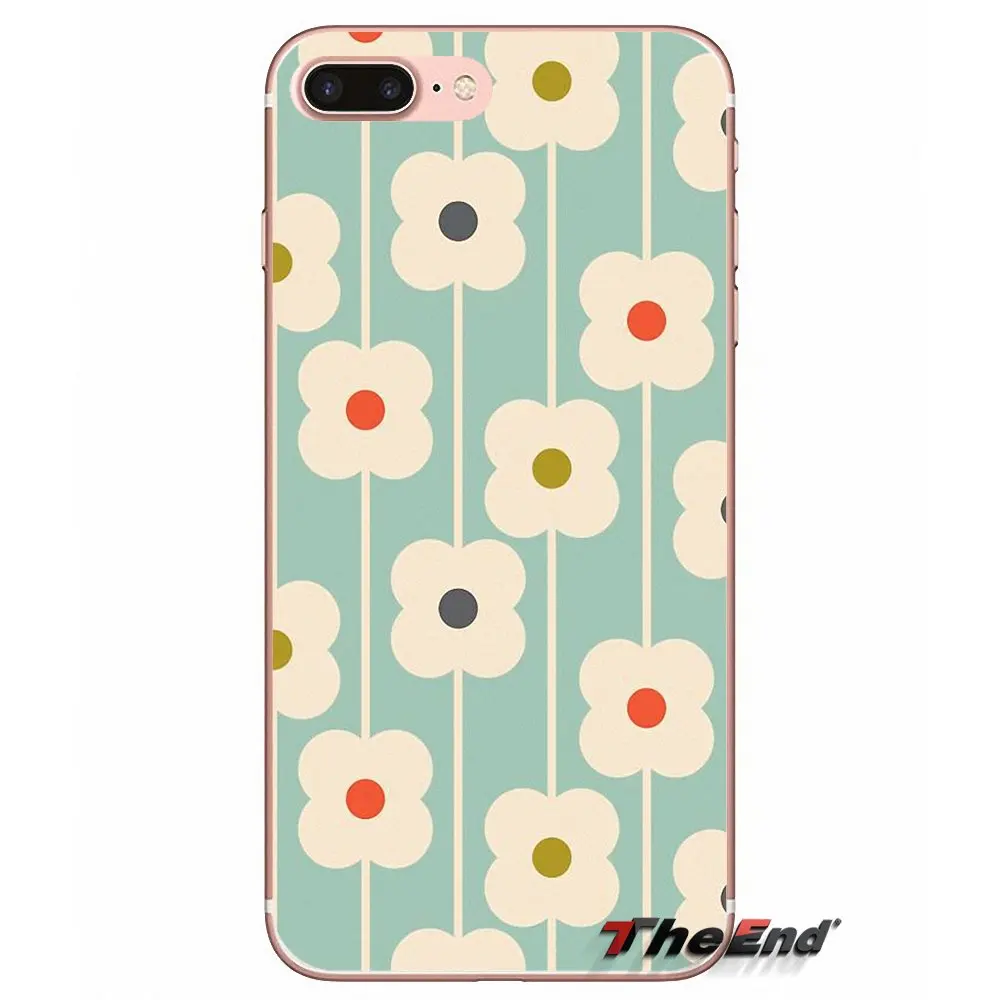 

For iPhone X 4 4S 5 5S 5C SE 6 6S 7 8 Plus Samsung Galaxy J1 J3 J5 J7 A3 A5 2016 2017 Custom Orla Kiely Folio Soft Silicone Case