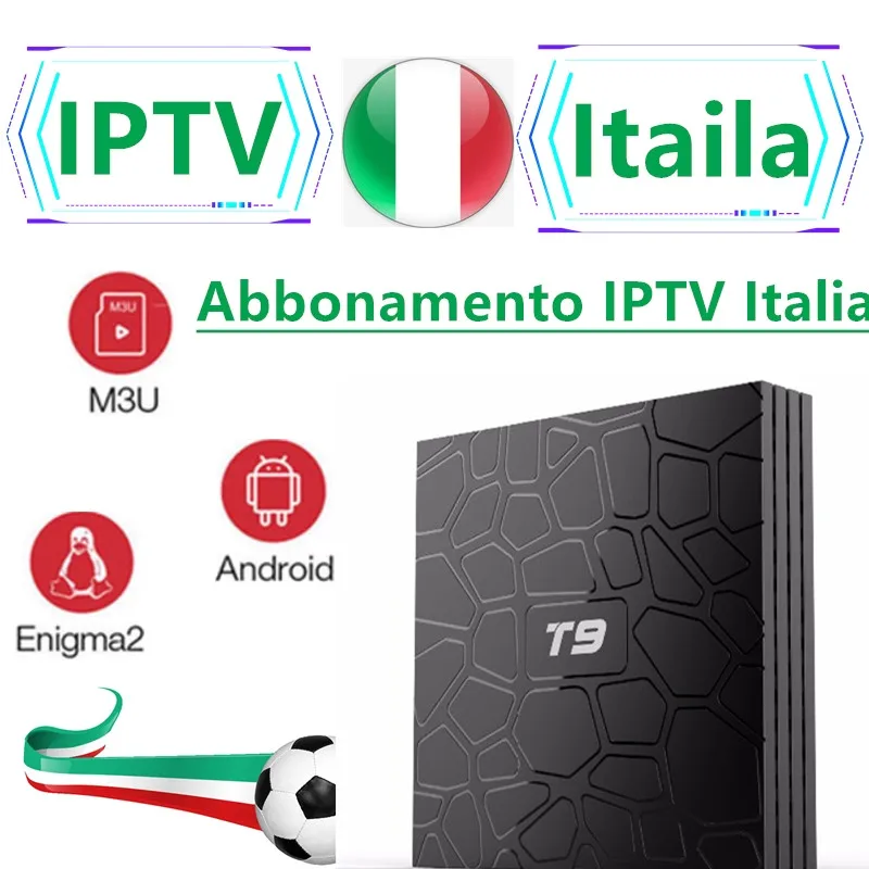

TyinGon T9 SMART 4000channels+Vod Italy IPTV Europe IPTV android box Support Android m3u enigma2 include XXX and DAZN channels