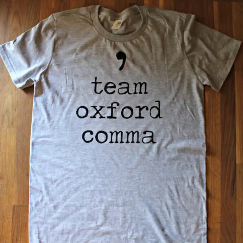 Team Oxford Comma Women T Shirt College T Shirt Women Teenage