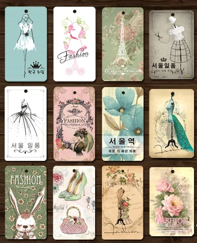 

250pcs/lot Clothing Printing Hang Tags Price Tag in Stock Labels for Clothes Personalizar Etiquetas Free Shipping