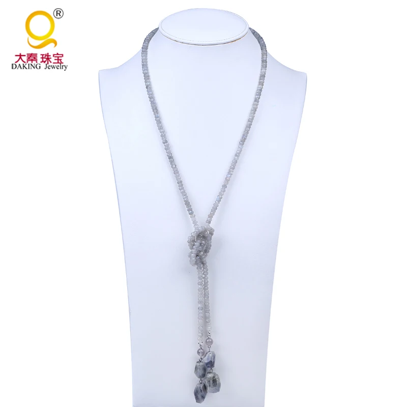 Ожерелье из блестящих камней в стиле ретро|girl gift|stone bead necklacebead necklace |