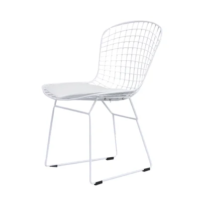 Nordic wire chair modern minimalist metal wrought iron chair home dining chair