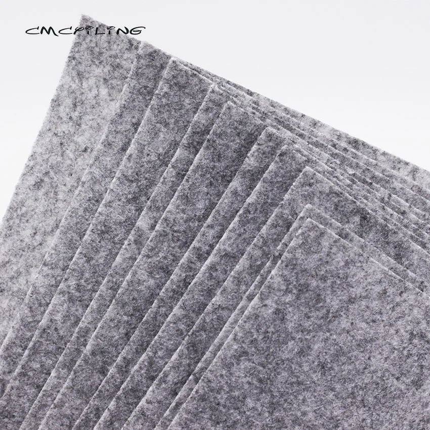 

CMCYILING Gray Felt Fabric For needlework Scrapbooking Cloth Felt Bag Crafts 1 MM Thickness Polyester Felt Sheet Feutrine