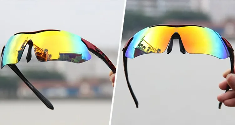 Открытый Спорт UV400 Велоспорт Очки горный велосипед MTB велосипеда Очки Солнцезащитные очки для женщин очки Солнцезащитные очки для женщин 5 объектива