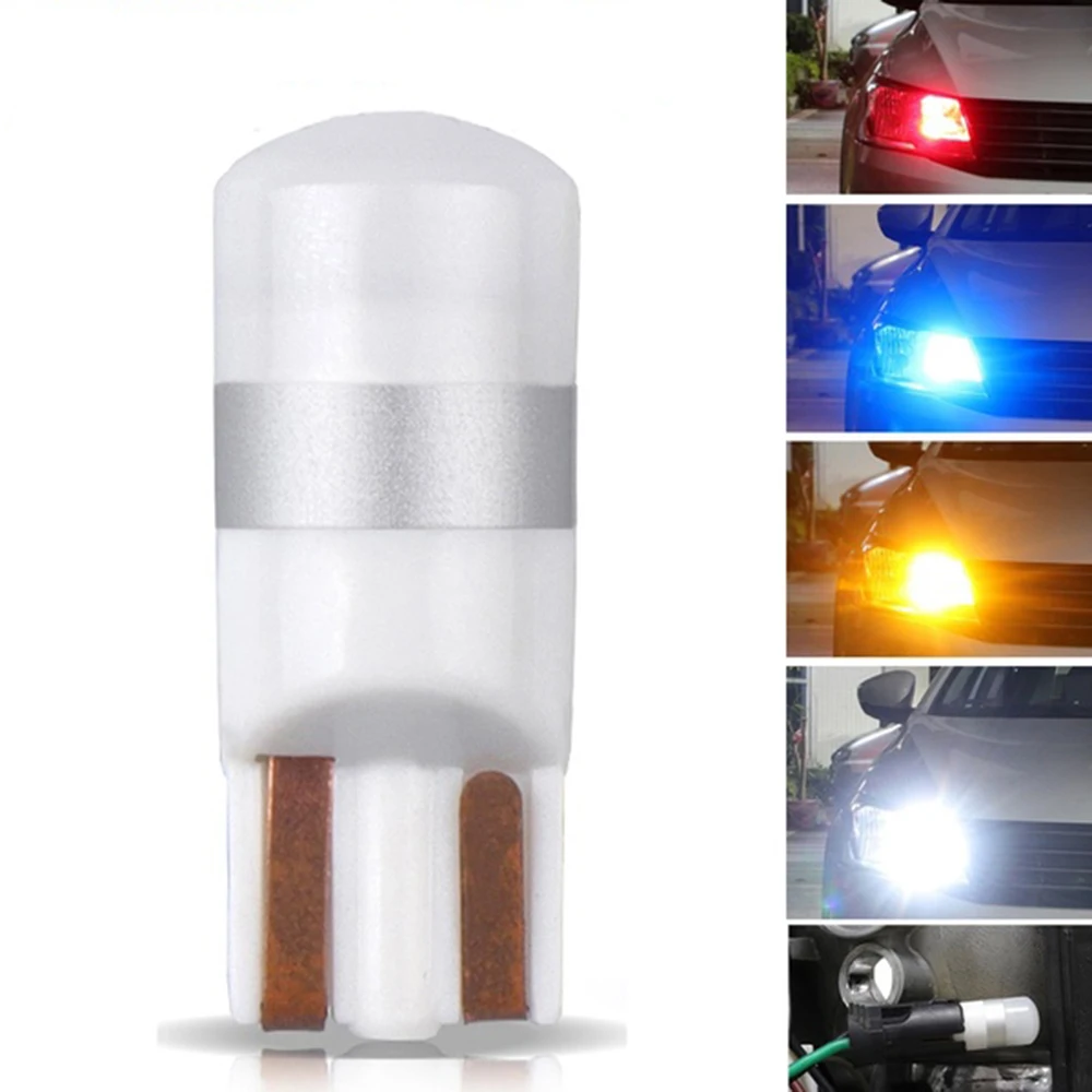 Светодиодный светильник T10 W5W 3030 SMD высокой мощности 2 шт. ширина салона автомобиля