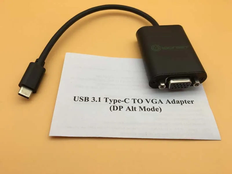 Type C к VGA адаптер USB 3 1 кабель преобразования алюминиевый корпус использовать для