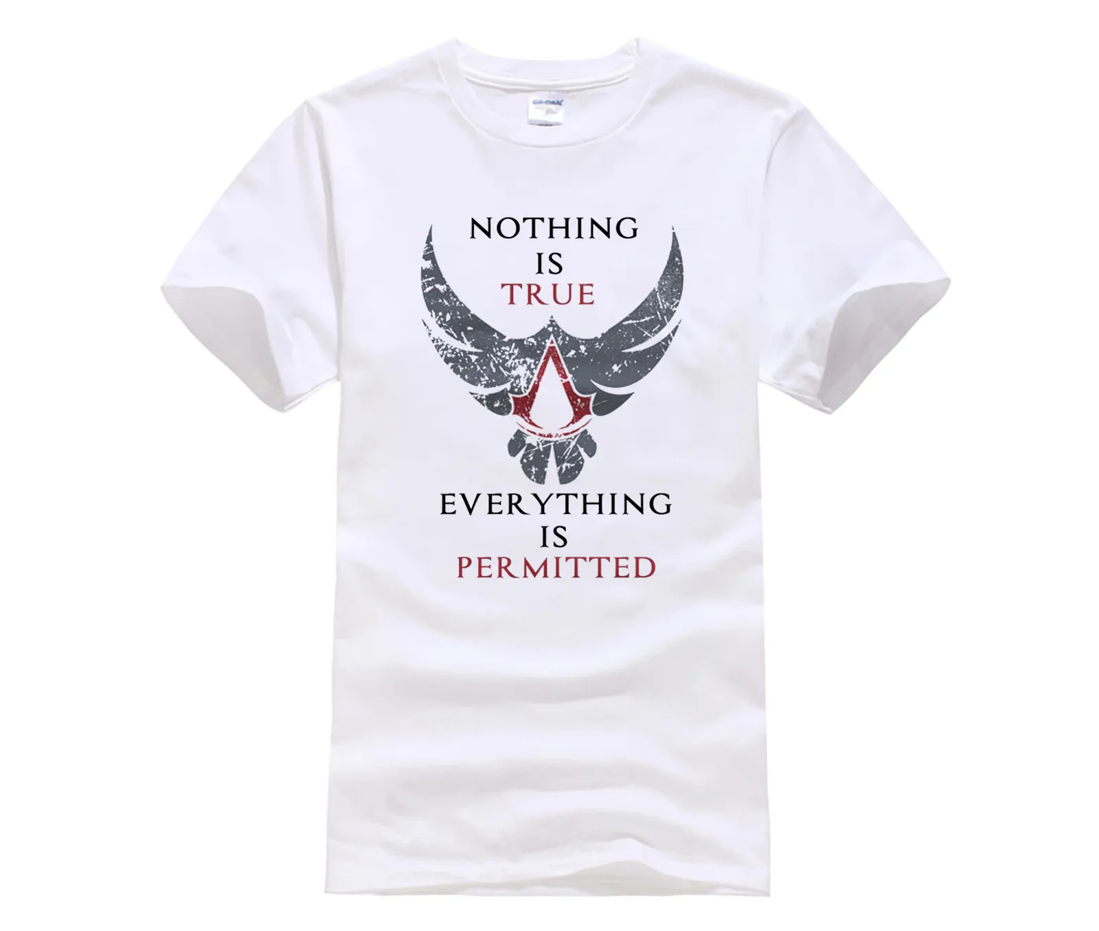 

Phiking New anime game t shirt assassins creed tees shirts cotton short sleeve Gamer T-Shirt men