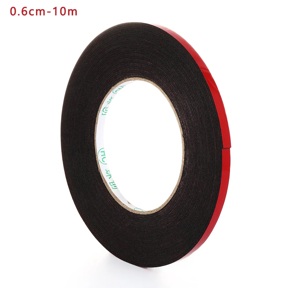 10m 1PC Strong Waterproof Adhesive Double Sided Attachment Acrylic Foam Tape For Car Trim Home Multi-Purpose Craft Supplies - Цвет: 0.6cm