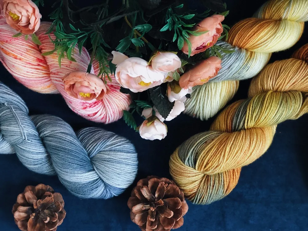 100g Beautiful 256M/pcs 80 Merino Wool+20 Cashmere Yarn for Knitting