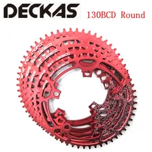 DECKAS круглый 130BCD 50 T/52 T/54 T/56 T/58 T велосипедная цепь MTB велосипед передняя Звездочка шатун пластина BCD 130 мм зубная пластина