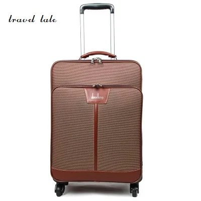 

travel tale Style restoring ancient ways 16/18/20/22/24 Inch PU Rolling Luggage Spinner brand Travel Suitcase