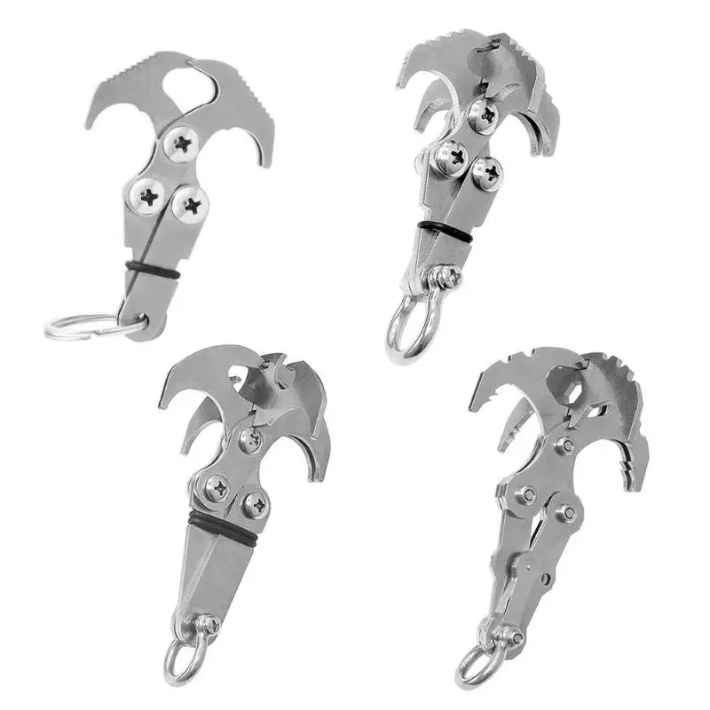 الفولاذ المقاوم للصدأ عالية الأداء بقاء للطي تصارع هوك تسلق مخلب في الهواء الطلق حلقة تسلق فتاحة الزجاجات تسلق اكسسوارات الفولاذ المقاوم للصدأ عالية الأداء بقاء للطي تصارع هوك تسلق مخلب في الهواء الطلق حلقة تسلق فتاحة الزجاجات تسلق اكسسوارات