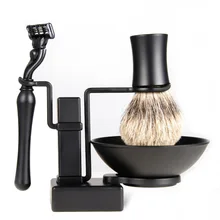 Grandslam Безопасная бритва для бритья для папы лучший подарок для мужчин набор Руководство 3 слоя лезвия бритва лучшая щетка для бритья для волос барсука подарок для мужчины Se