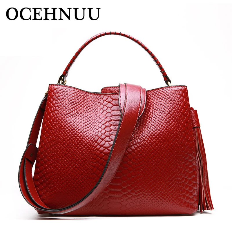 

OCEHNUU Designer Cow Genuine Leather Bags Women Handbag Crossbody Shoulder Bag 2018 High Quality Bolsa Feminina Ladies Hand Bags