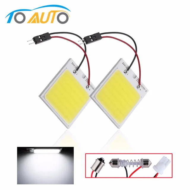 2pcs cob 48 chip
