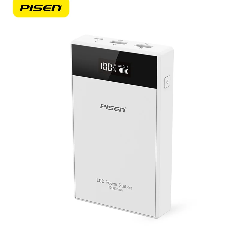 imágenes para PISEN 18650 Banco de la Energía 10000 mah Pantalla LCD Portátil Teléfono Móvil Batería Externa Del Cargador Dual USB Powerbank para Móviles Tablets imágenes para PISEN 18650 Banco de la Energía 10000 mah Pantalla LCD Portátil Teléfono Móvil Batería Externa Del Cargador Dual USB Powerbank para Móviles Tablets