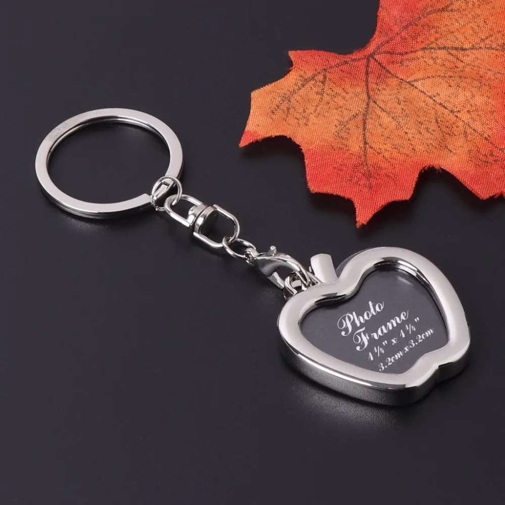 

Insert Photo Picture Frame Keyring Metal Alloy Keychain Love Craft Gift gai