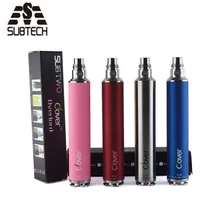 Batería de 2600mah con sobrecarga de dos tréboles, batería de cigarrillo electrónico de voltaje Variable de 3,3 v-4,8 v para tanque de vapor M16 M14