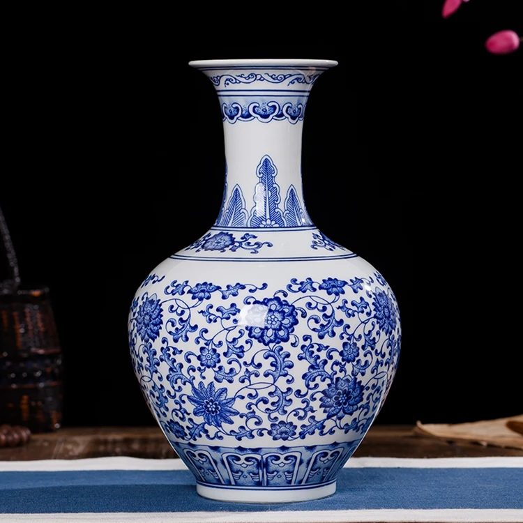 

Chinese blue and white porcelain antique hand maded ceramic vases