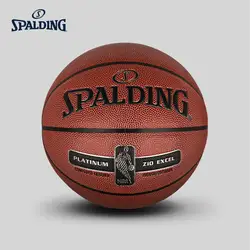 Оригинальный SPALDING 2017 NBA Platinum серия Zi/O кожа материал PU баскетбол 76-015Y