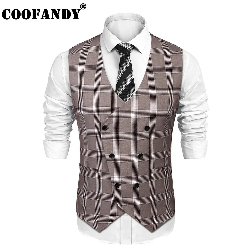 Vest Breasted Double Back Strap Sleeveless Men V Neck Adjustablein