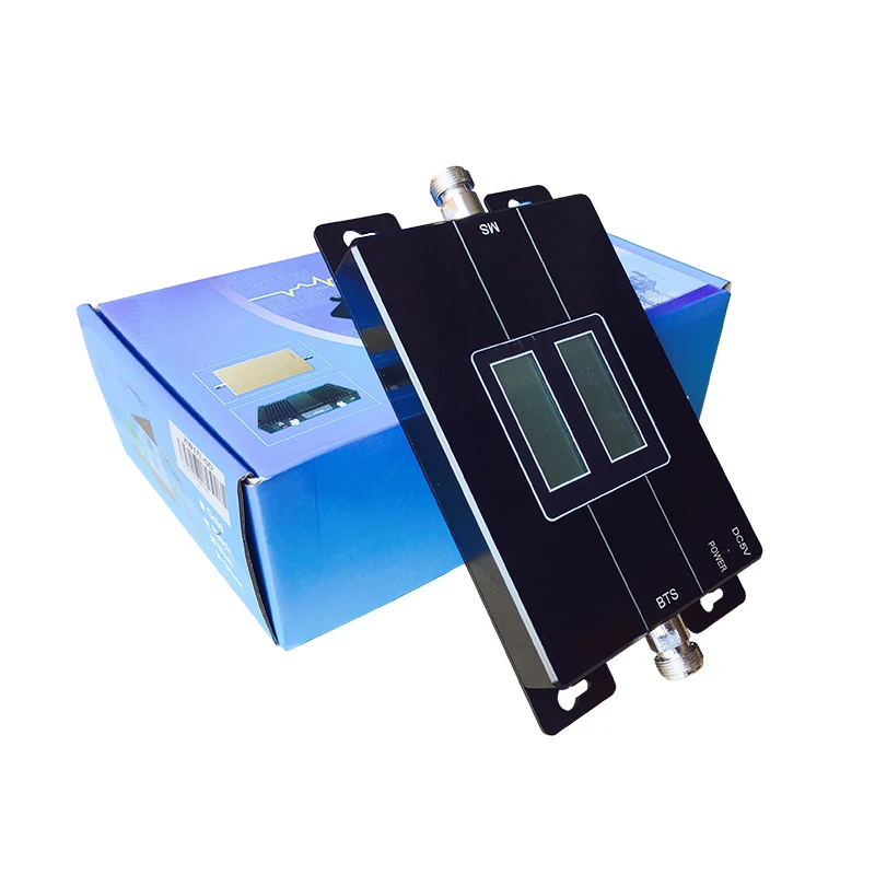 65dB Gain 17dBm Dual Band Booster CDMA 850mhz WCDMA 2100 MHz 2G 3G Cellular Mobile CellPhone Repeater Amplifier with LCD Display