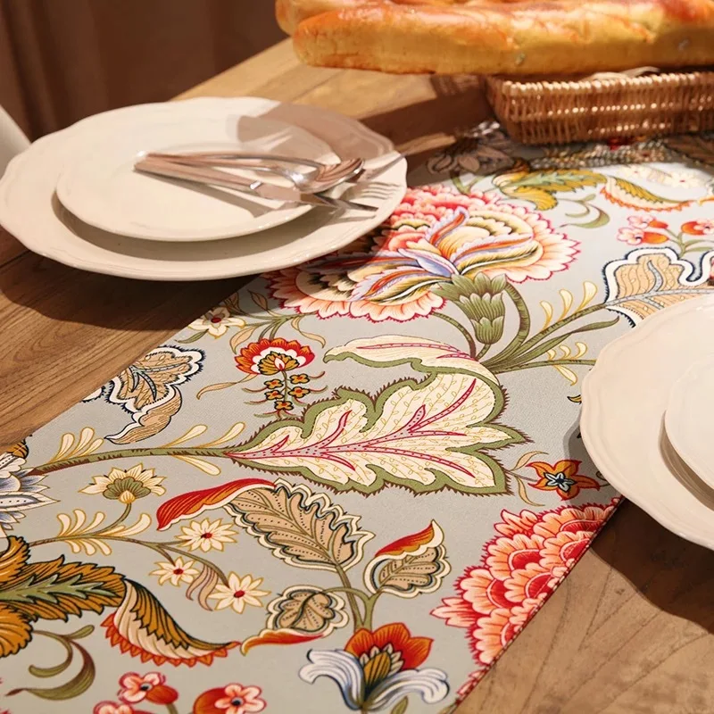 CFen A's Nordic Cotton&ampCanvas Retro Luxurious With Quality Bed Flag Table Runner Dining Place Mats Home Hotel Decoration | Дом и сад