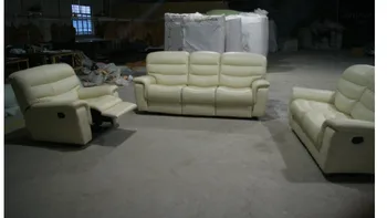 

2015 living room modern sofa recliner sofa leather sofa with console 8056