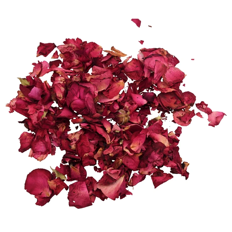 

1 Bag of Dried Rose Petals Flowers Natural Wedding Table Confetti Pot