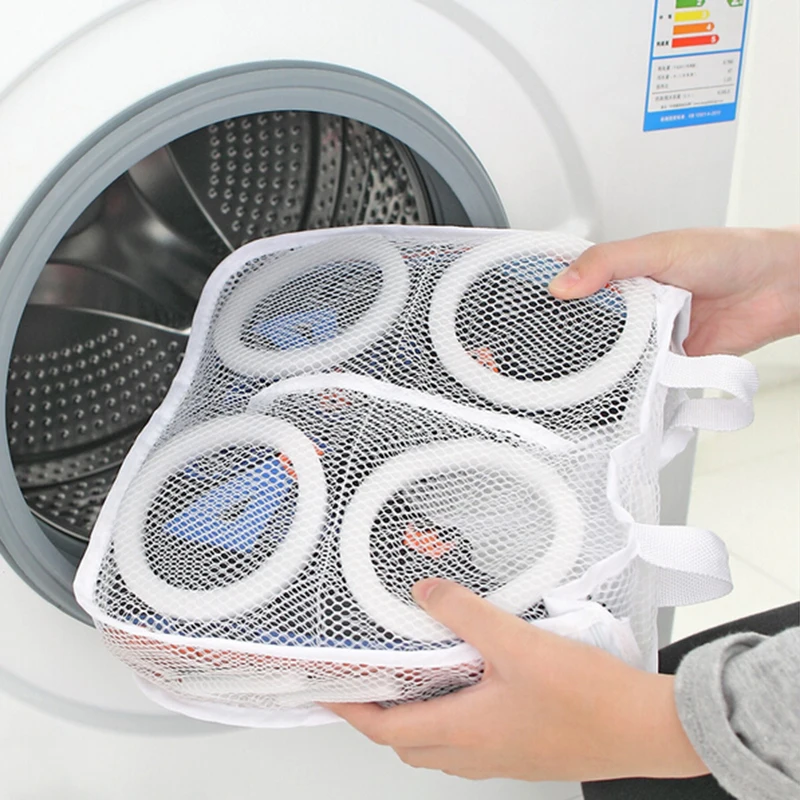 

1pc Portable Washing Bags Storage Organizer Bags Mesh Laundry Shoes Bags Dry Shoe Organizer Home Supplies