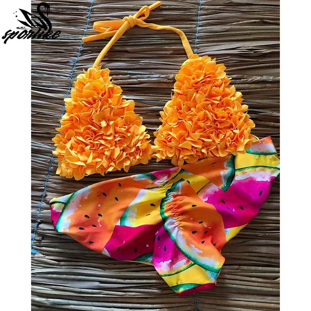 {Excellent|Wonderfull|Very Good|Very Recommended} Brazilian Biquini Mujer Tow Pieces Bikini Set 2019 Sexy Swimwear Women Swimsuit Halter Bathing Suits Beach Wear Swim Print Cheap Price