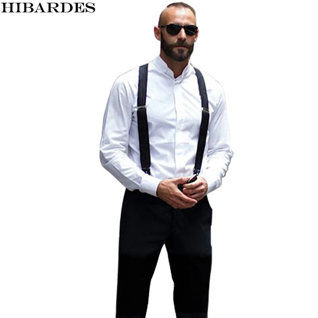 18 color Men's Suspenders men Braces Supports Elastic